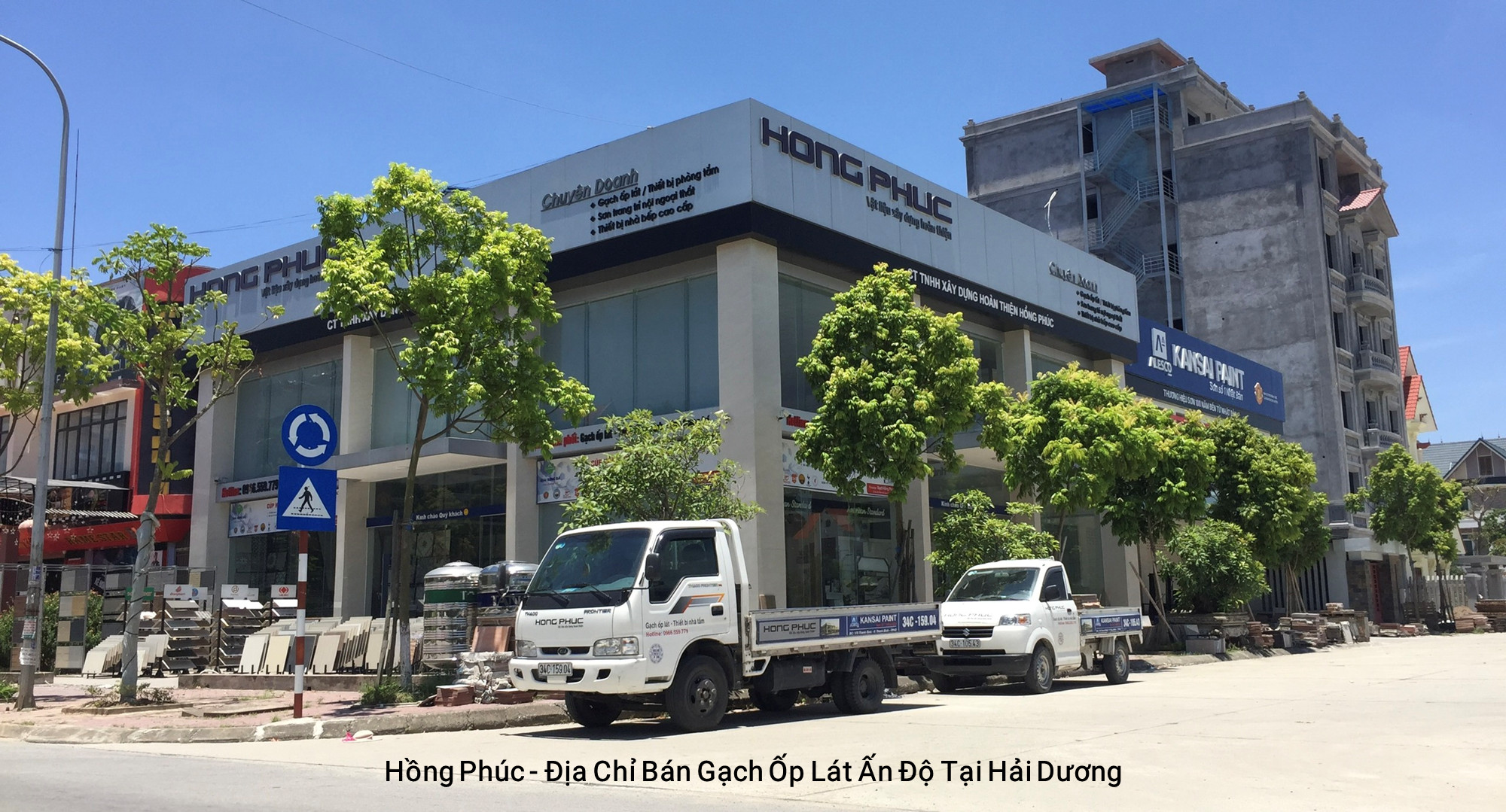 Showroom Hồng Phúc tại 170 Thanh Bình phân phối và bán lẻ trực tiếp gạch Ấn Độ tại Hải Dương
