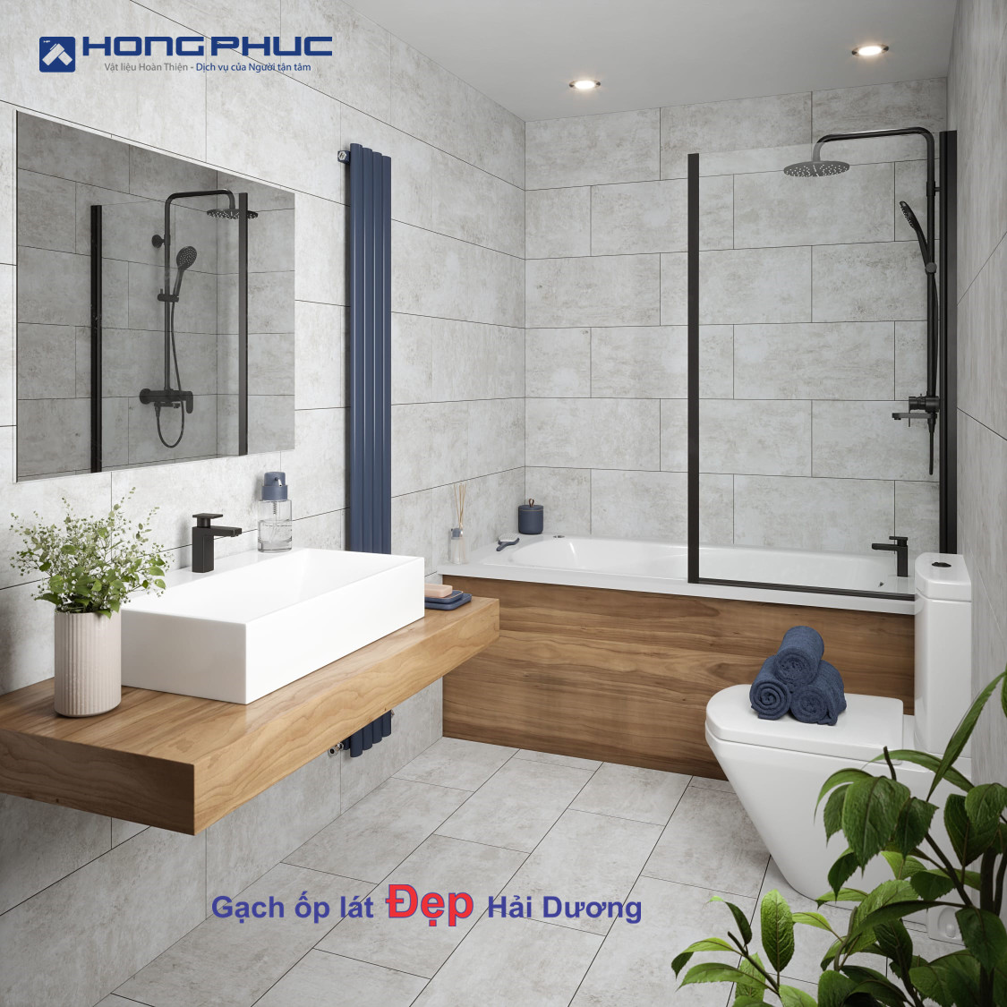 Gạch Lát Nền và Ốp Tường Đồng Màu Trong Thiết Kế Nội Thất